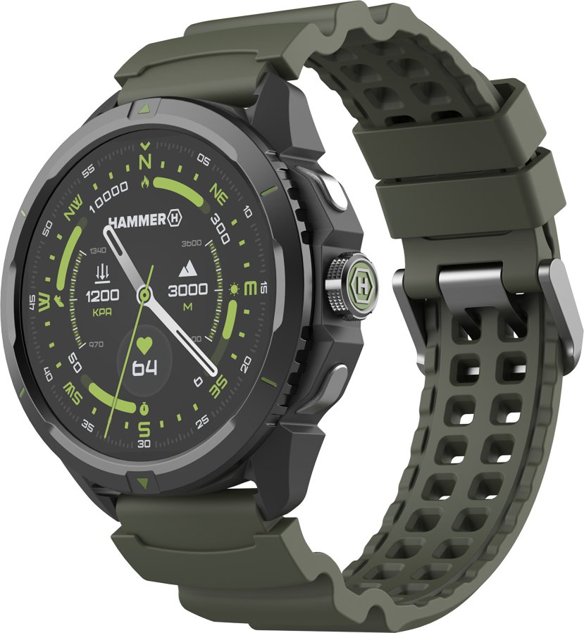 Hammer Chytré hodinky Hammer Watch 2 zeleno-černé