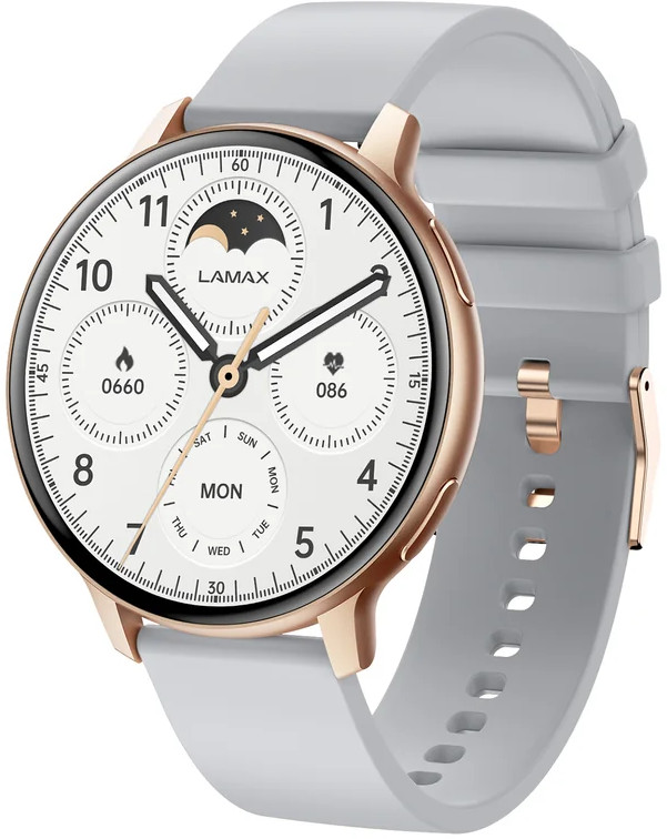 LAMAX Dárkový set Aura Rose Gold 8596687004001 + náhradní řemínek