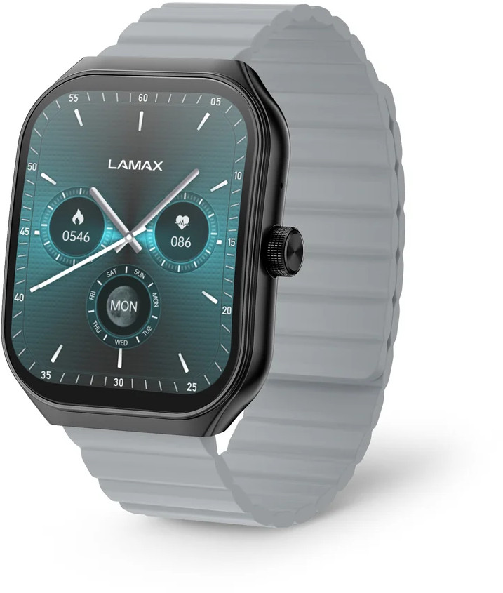 LAMAX Dárkový set Flow AMOLED Black 8596687004506 + náhradní řemínek